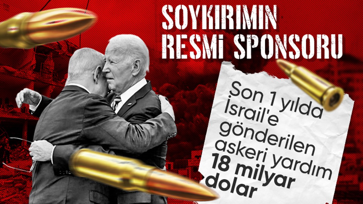 ABD’den İsrail’e son 1 yılda 17,9 milyar dolar askeri yardım