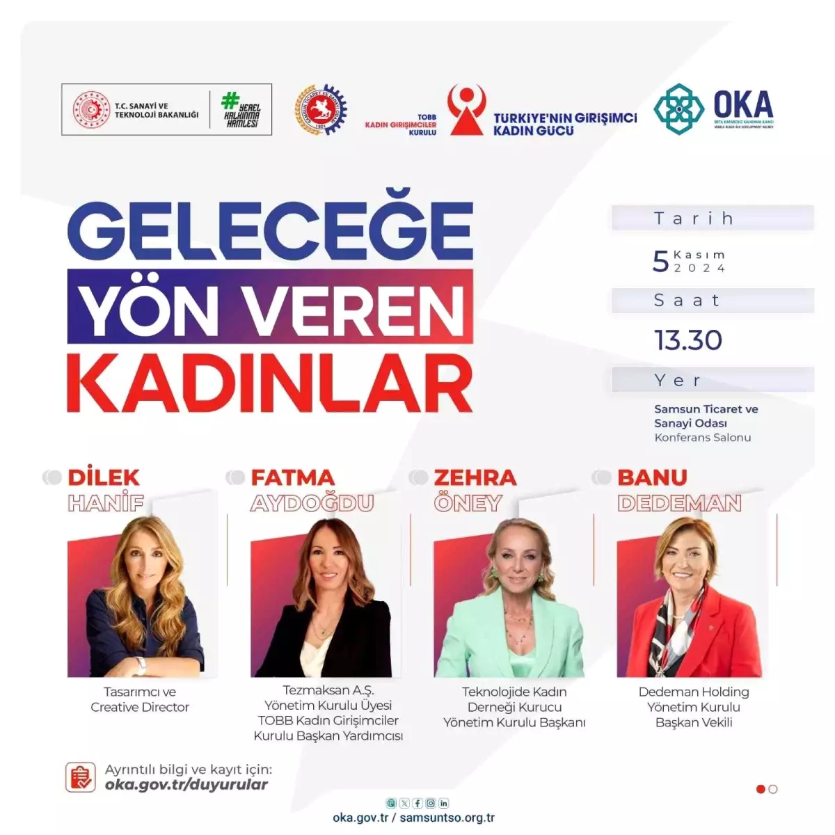 Samsun’da ‘Geleceğe Yön Veren Kadınlar’ Programı